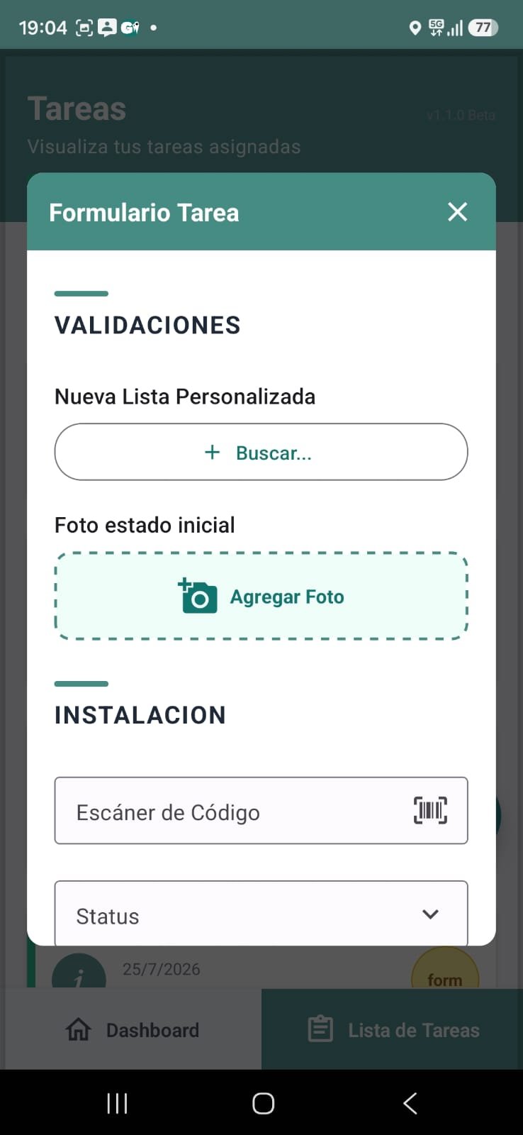 Formulario Móvil