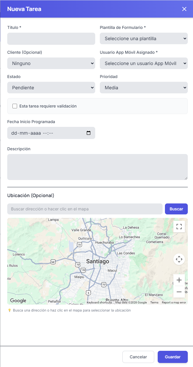 Crear Nueva Tarea