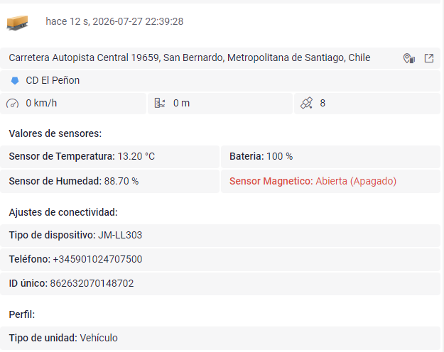 Telemetría de tráilers frigoríficos
